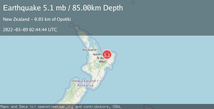 Map of OFF E. COAST OF N. ISLAND, N.Z.