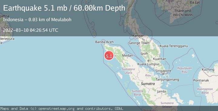 Map of NORTHERN SUMATRA, INDONESIA