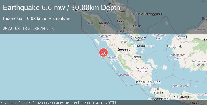 Map of KEPULAUAN BATU, INDONESIA