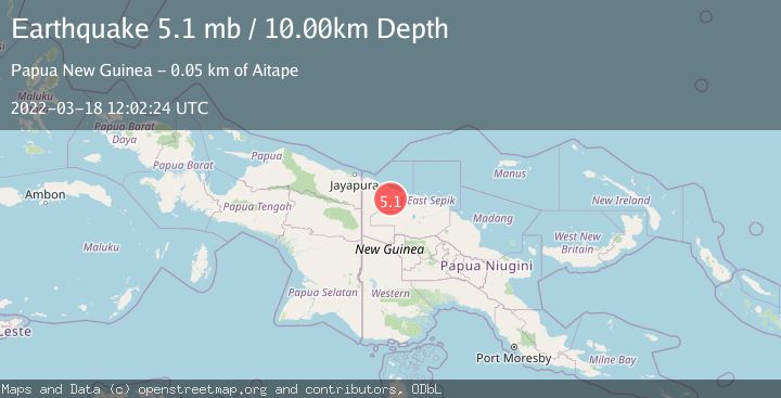 Map of NEAR N COAST OF NEW GUINEA, PNG.