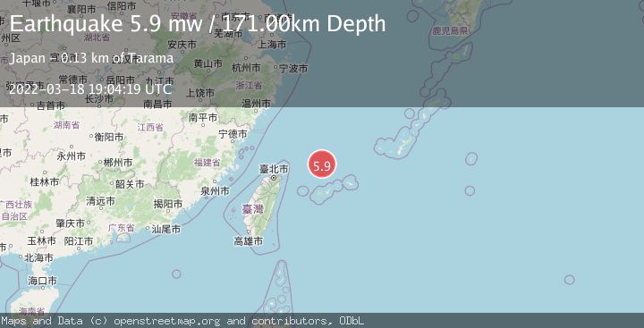 Map of NORTHEAST OF TAIWAN