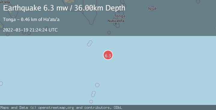 Map of SOUTH OF FIJI ISLANDS