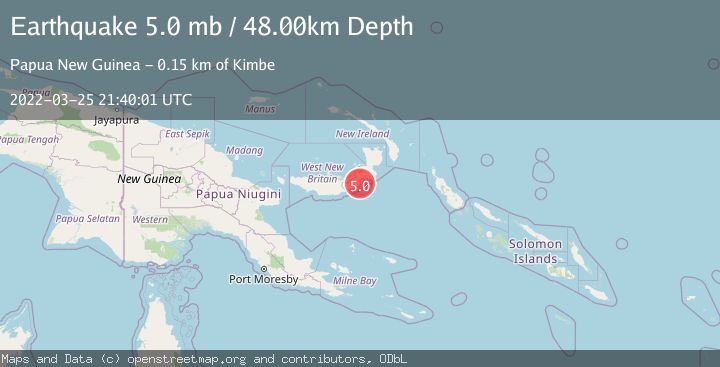 Map of NEW BRITAIN REGION, P.N.G.