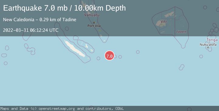 Map of SOUTHEAST OF LOYALTY ISLANDS