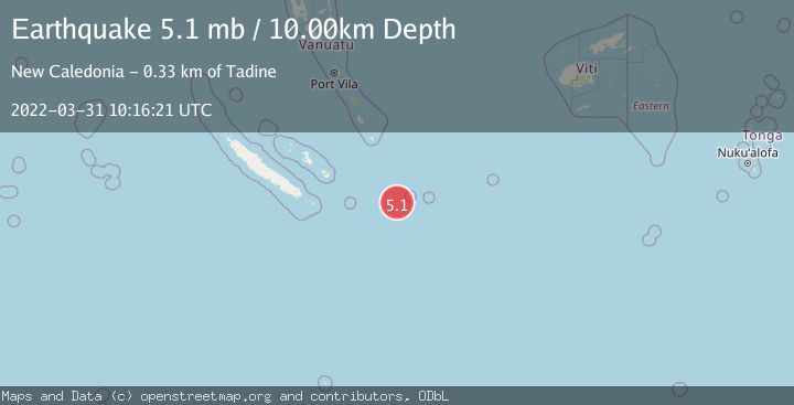 Map of SOUTHEAST OF LOYALTY ISLANDS