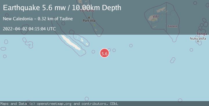 Map of SOUTHEAST OF LOYALTY ISLANDS