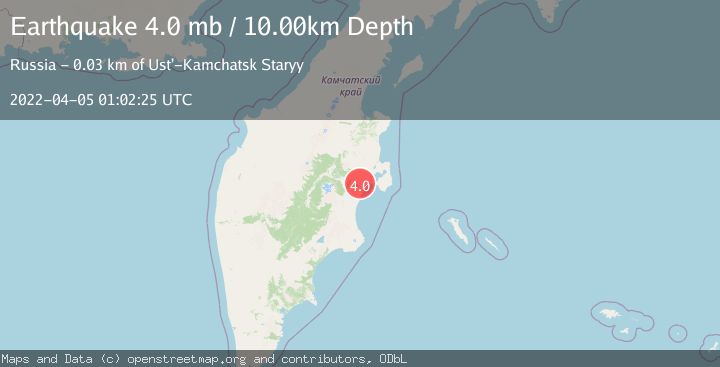 Map of NEAR EAST COAST OF KAMCHATKA