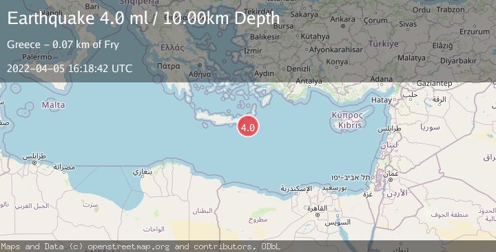 Map of CRETE, GREECE