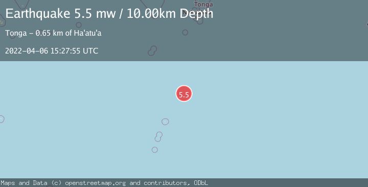Map of KERMADEC ISLANDS REGION