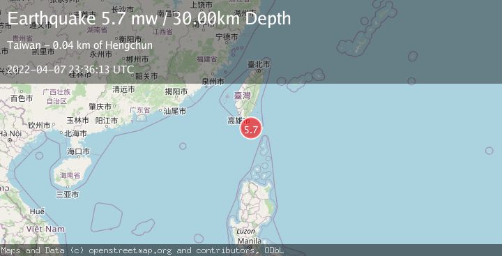 Map of TAIWAN REGION
