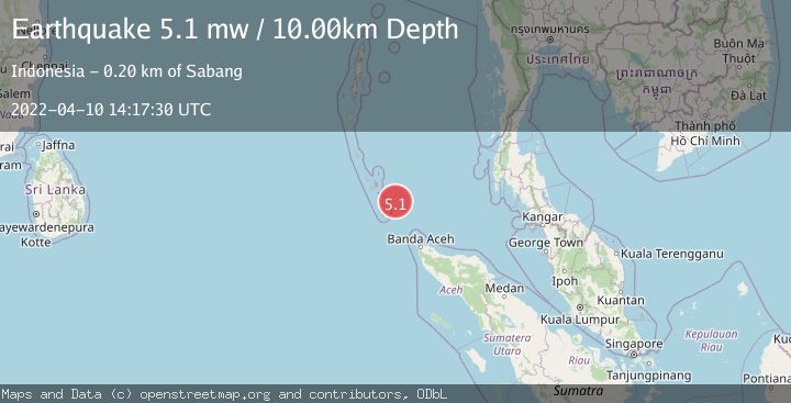 Map of NICOBAR ISLANDS, INDIA REGION