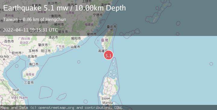 Map of TAIWAN REGION