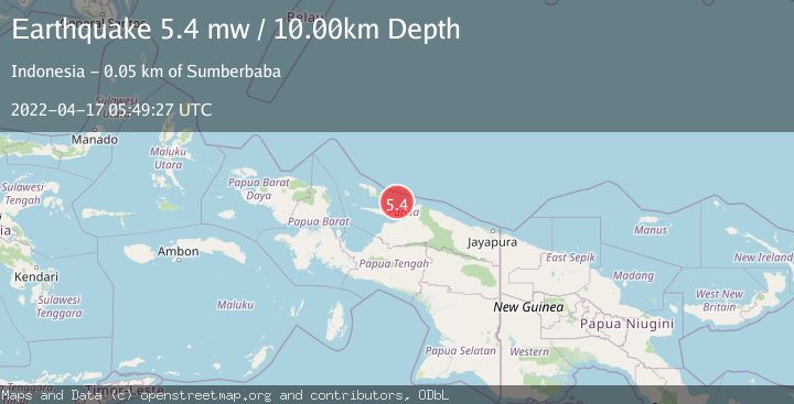 Map of BIAK REGION, INDONESIA