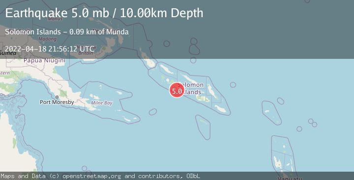 Map of SOLOMON ISLANDS