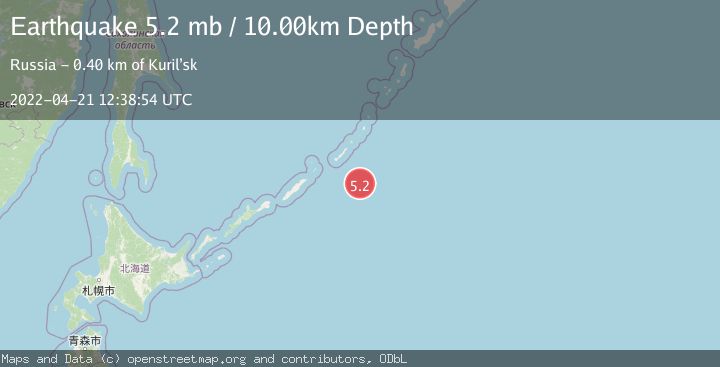 Map of KURIL ISLANDS