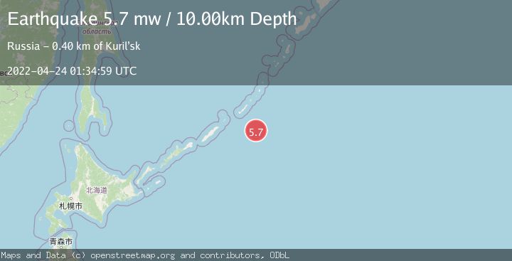 Map of KURIL ISLANDS