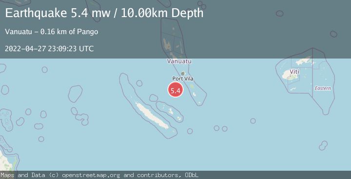 Map of VANUATU REGION