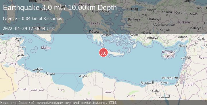 Map of CRETE, GREECE