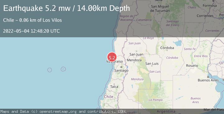 Map of OFFSHORE VALPARAISO, CHILE