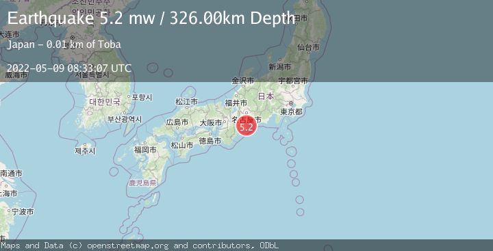 Map of WESTERN HONSHU, JAPAN