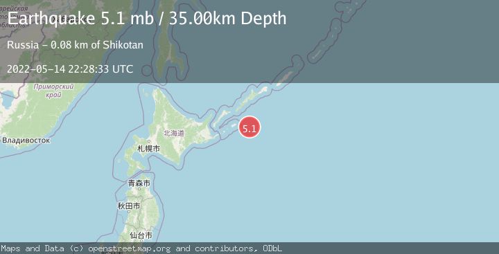 Map of KURIL ISLANDS