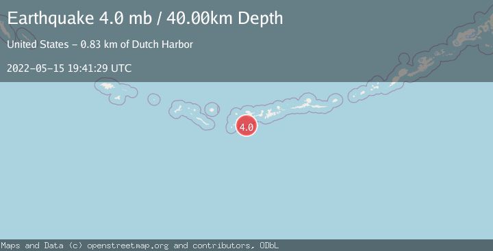 Map of ANDREANOF ISLANDS, ALEUTIAN IS.