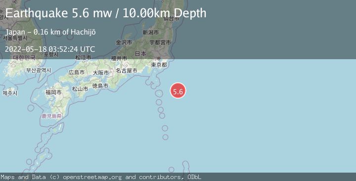 Map of OFF EAST COAST OF HONSHU, JAPAN