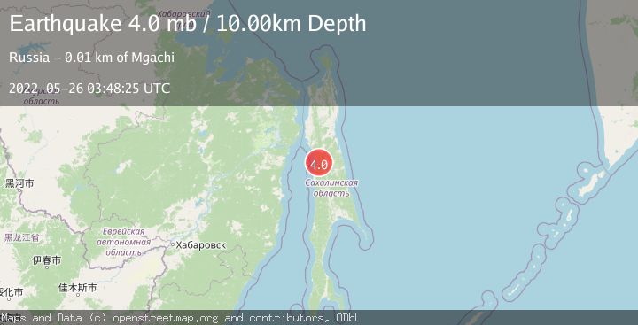 Map of SAKHALIN, RUSSIA