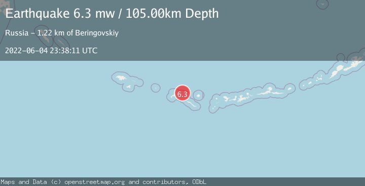 Map of RAT ISLANDS, ALEUTIAN ISLANDS