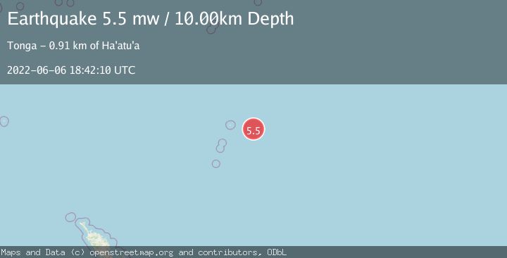 Map of KERMADEC ISLANDS REGION