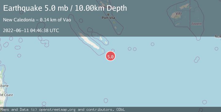 Map of NEW CALEDONIA