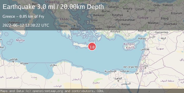 Map of CRETE, GREECE