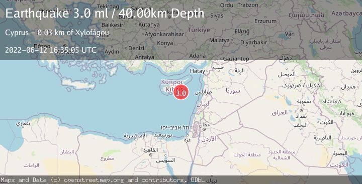 Map of CYPRUS REGION
