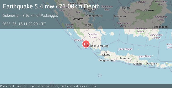 Map of SOUTHERN SUMATRA, INDONESIA