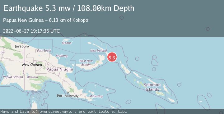 Map of NEW IRELAND REGION, P.N.G.