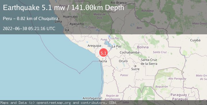 Map of SOUTHERN PERU