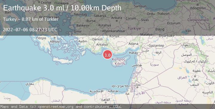 Map of CYPRUS REGION
