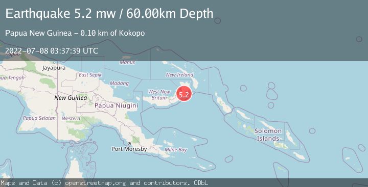 Map of NEW BRITAIN REGION, P.N.G.