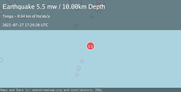 Map of SOUTH OF FIJI ISLANDS