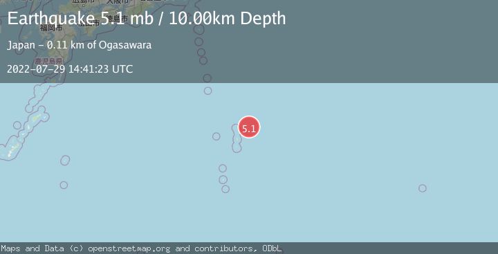 Map of BONIN ISLANDS, JAPAN REGION