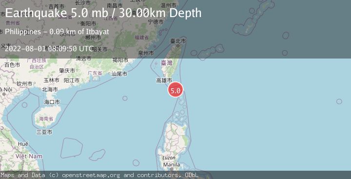 Map of TAIWAN REGION