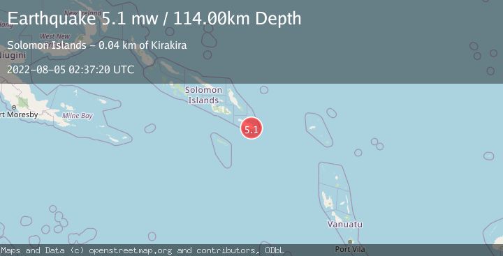 Map of SOLOMON ISLANDS