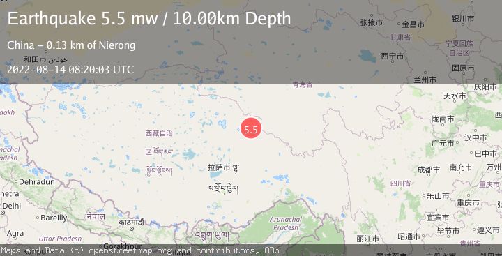 Map of SOUTHERN QINGHAI, CHINA
