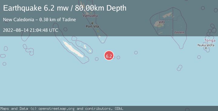 Map of SOUTHEAST OF LOYALTY ISLANDS