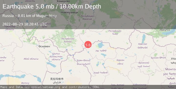 Map of RUSSIA-MONGOLIA BORDER REGION
