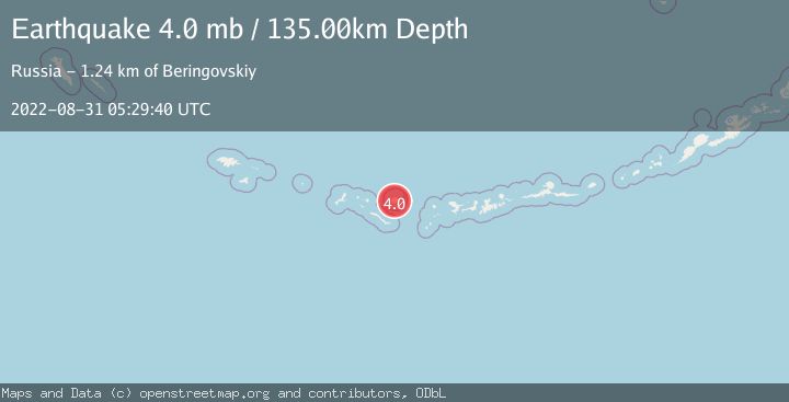 Map of RAT ISLANDS, ALEUTIAN ISLANDS