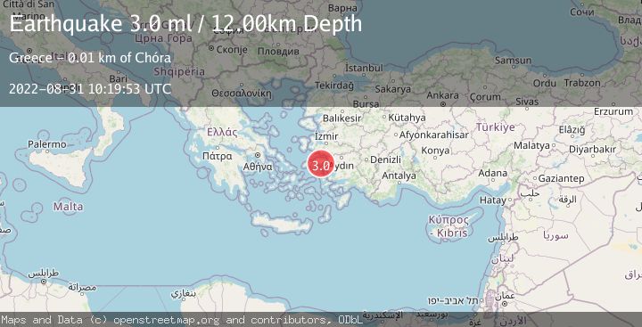 Map of DODECANESE ISLANDS, GREECE