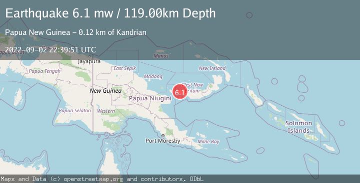 Map of NEW BRITAIN REGION, P.N.G.