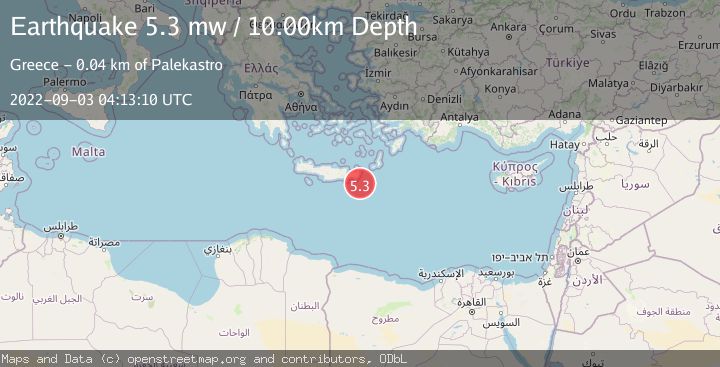 Map of CRETE, GREECE