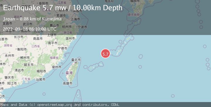 Map of RYUKYU ISLANDS, JAPAN
